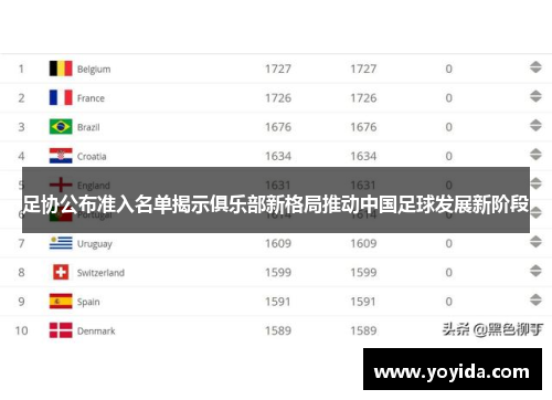 足协公布准入名单揭示俱乐部新格局推动中国足球发展新阶段