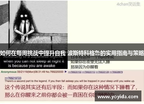 如何在每周挑战中提升自我 波斯特科格鲁的实用指南与策略